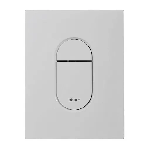 Клавиша смыва для инсталляций Abber пневматическая белая матовая (AC0124MW)