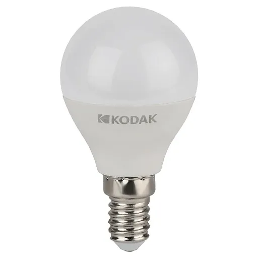 Лампа светодиодная Kodak E14 6500К 7 Вт 630 Лм 170-265 В шар матовая