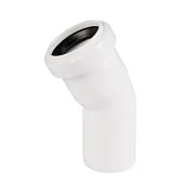 Отвод Ostendorf НТВ d40 мм 30° пластиковый белый для внутренней канализации (559360)