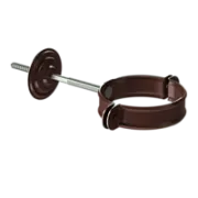 Docke STAL PREMIUM Хомут трубы (короткий саморез) D90 (Шоколад 8019)