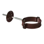 Docke STAL PREMIUM Хомут трубы (короткий саморез) D90 (Шоколад 8019)