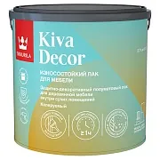 Лак акрилатный мебельный Tikkurila/Tikkivala Kiva Decor основа EP бесцветный 2,7 л полуматовый Лак акрилатный мебельный Tikkurila/Tikkivala Kiva Decor основа EP бесцветный 2,7 л полуматовый