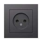 Розетка Systeme Electric AtlasDesign встраиваемая базальт без заземления (ATN001440) Розетка Systeme Electric AtlasDesign встраиваемая базальт без заземления (ATN001440)