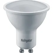 Лампа светодиодная Navigator GU10 4000К 7 Вт 560 Лм 230 В софит матовая Лампа светодиодная Navigator GU10 4000К 7 Вт 560 Лм 230 В софит матовая