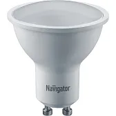 Лампа светодиодная Navigator GU10 3000К 7 Вт 525 Лм 230 В софит матовая Лампа светодиодная Navigator GU10 3000К 7 Вт 525 Лм 230 В софит матовая