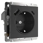 Розетка Werkel встраиваемая черная матовая с заземлением с USB-A/ Type-C (a056275) Розетка Werkel встраиваемая черная матовая с заземлением с USB-A/ Type-C (a056275)