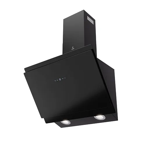 Кухонная вытяжка наклонная Lex Furia 600 Black 60 см черная Кухонная вытяжка наклонная Lex Furia 600 Black 60 см черная
