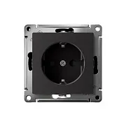 Розетка Systeme Electric AtlasDesign встраиваемая карбон с заземлением со шторками (ATN001045S) Розетка Systeme Electric AtlasDesign встраиваемая карбон с заземлением со шторками (ATN001045S)