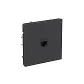 Розетка компьютерная DKC Kant встраиваемая черный уголь RJ45 (7012663DIY)