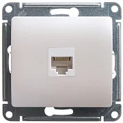 Розетка компьютерная Systeme Electric Glossa встраиваемая перламутр RJ45 (GSL000681K)