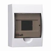 Щит распределительный навесной Dekraft пластиковый IP41 200х148х96 мм 6 модулей непрозрачная дверь (31009DEK) Щит распределительный навесной Dekraft пластиковый IP41 200х148х96 мм 6 модулей непрозрачная дверь (31009DEK)