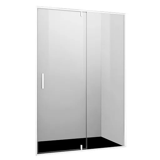 Душевая дверь распашная стекло прозрачное WasserKraft Neime 19P 120х200 см профиль белый (19P05) Душевая дверь распашная стекло прозрачное WasserKraft Neime 19P 120х200 см профиль белый (19P05)