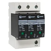 Ограничитель напряжения модульный EKF PROxima 400 В 20 кА 3P (opv-c3)