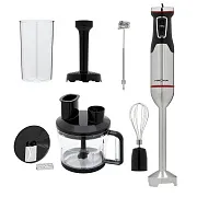 Блендер погружной Krona Multistabmixer 7в1 1500 Вт 1,25 л черный/серебристый Блендер погружной Krona Multistabmixer 7в1 1500 Вт 1,25 л черный/серебристый