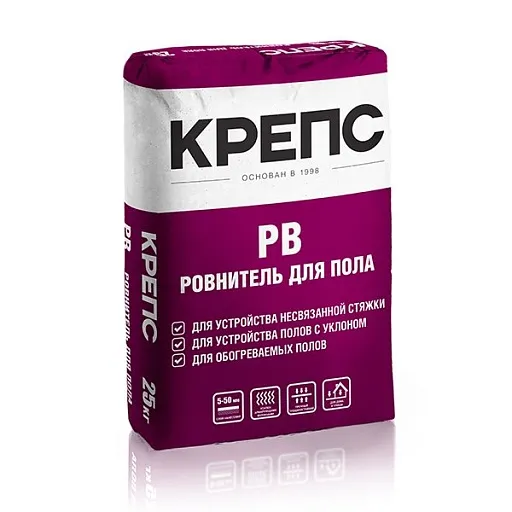 Ровнитель (стяжка пола) Крепс РВ 25 кг Ровнитель (стяжка пола) Крепс РВ 25 кг