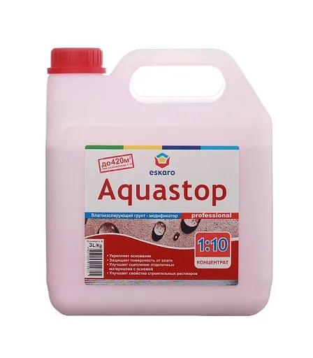 Грунт Eskaro Aquastop Professional 3 л концентрат 1:10 Грунт Eskaro Aquastop Professional 3 л концентрат 1:10