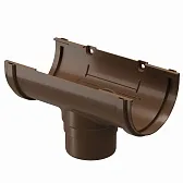Воронка желоба пластиковая d120-80 мм Docke Standard светло-коричневая RAL 8017 Воронка желоба пластиковая d120-80 мм Docke Standard светло-коричневая RAL 8017