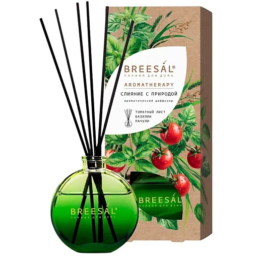 Аромадиффузор с палочками Breesal Aromatherapy Слияние с природой 70 мл Аромадиффузор с палочками Breesal Aromatherapy Слияние с природой 70 мл