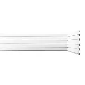 Панель декоративная из экополимера 200х2600х9 мм Bello Deco XPS СП 03/2.6 белая 0,52 кв.м