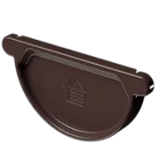 Docke STAL PREMIUM Заглушка желоба D125 (Шоколад 8019)