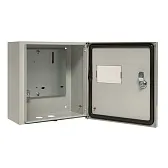 Щит учетно-распределительный навесной EKF Basic ЩУ-1/1-0 металлический IP54 310х300х150 мм 3 модуля с окном для снятия показаний счетчика (mb54-1-bas)