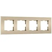 Рамка Werkel Slab четырехместная шампань софт (a071627) Рамка Werkel Slab четырехместная шампань софт (a071627)