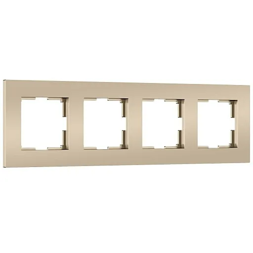 Рамка Werkel Slab четырехместная шампань софт (a071627)
