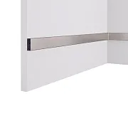 Декоративная рейка из экополимера 30х10х3000 мм Cosca Decor RX010-452 хром матовый