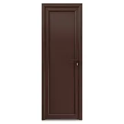 Металлопластиковая дверь VEKA 2050х800 мм алюминиевый порог коричневая правая глухая