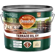 Масло Pinotex/Omnitex Terrace Oil UV для террас бесцветное 9 л