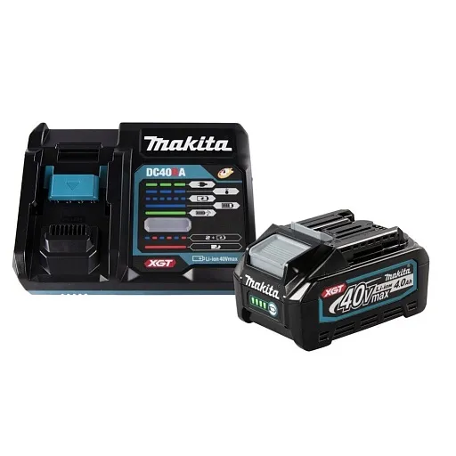 Аккумулятор Makita XGT 40В 4Ач Li-Ion с зарядным устройством в комплекте (191J67-0) Аккумулятор Makita XGT 40В 4Ач Li-Ion с зарядным устройством в комплекте (191J67-0)