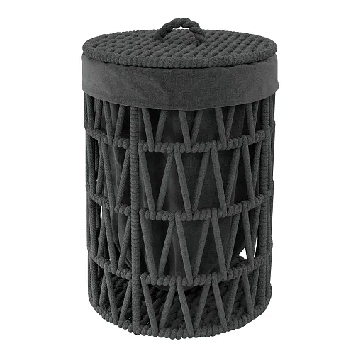 Корзина для белья WasserKraft Mosel 460х460х610 мм 129,1 л черная (WB-460-L) Корзина для белья WasserKraft Mosel 460х460х610 мм 129,1 л черная (WB-460-L)
