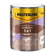 Грунт-эмаль по ржавчине 3в1 Masterline Anticorr белая RAL 9003 глянцевая 0,75 л Грунт-эмаль по ржавчине 3в1 Masterline Anticorr белая RAL 9003 глянцевая 0,75 л