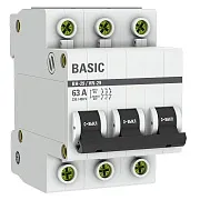 Выключатель нагрузки EKF Basic ВН-29 3Р 63А 400 В на DIN-рейку (SL29-3-63-bas) Выключатель нагрузки EKF Basic ВН-29 3Р 63А 400 В на DIN-рейку (SL29-3-63-bas)