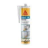 Герметик силиконовый нейтральный Sika SikaSil-140 Neutral шоколадно-коричневый 280 мл