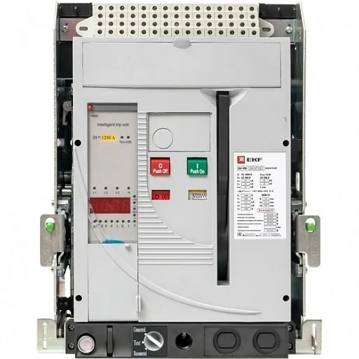 Автоматический выключатель EKF PROxima ВА-450-1600 3P 1250А 55 кА 690 В на монтажную плату выкатной (mccb450-1600-1250v)