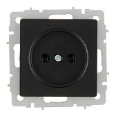 Розетка IEK Brite РС10-1-0-БрЧ встраиваемая черная (BR-R10-10-K02)