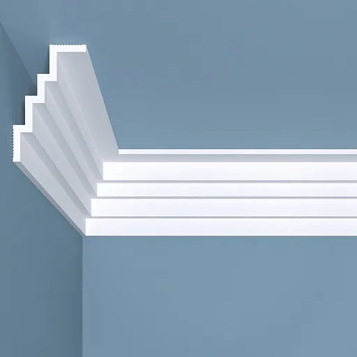 Плинтус потолочный из экополимера ударопрочный 50х80х2000 мм Bello Deco XPS К17 Плинтус потолочный из экополимера ударопрочный 50х80х2000 мм Bello Deco XPS К17