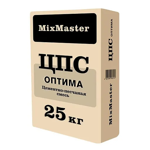 Цементно-песчаная смесь Оптима М-150 25 кг Цементно-песчаная смесь Оптима М-150 25 кг