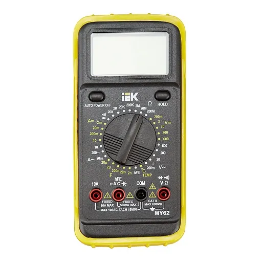 Мультиметр портативный IEK Professional MY62 (TMD-5S-062) Мультиметр портативный IEK Professional MY62 (TMD-5S-062)