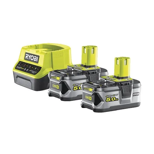 Аккумулятор Ryobi One+ RC18120-250 18 В 5Ач Li-Ion 18 В с зарядным устройством в комплекте (2 шт.) (15643676) Аккумулятор Ryobi One+ RC18120-250 18 В 5Ач Li-Ion 18 В с зарядным устройством в комплекте (2 шт.) (15643676)