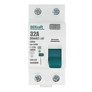 УЗО Dekraft УЗО-03 32А 1P+N тип AC 30 мА 6 кА компактное (14208DEK)