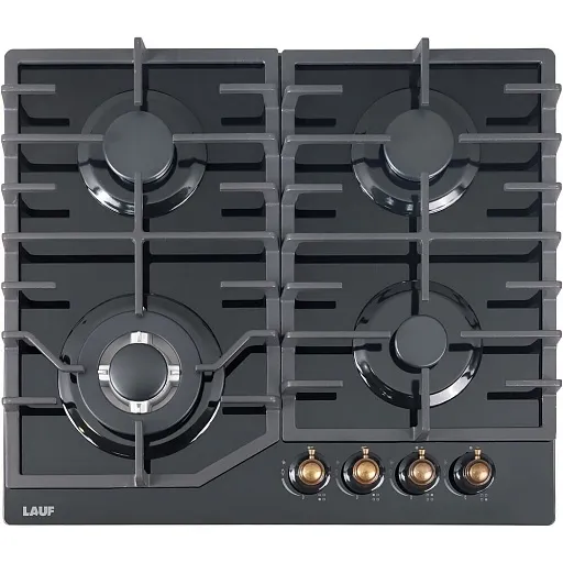 Варочная панель газовая Lauf PG-620BL classic 4 конфорки черная