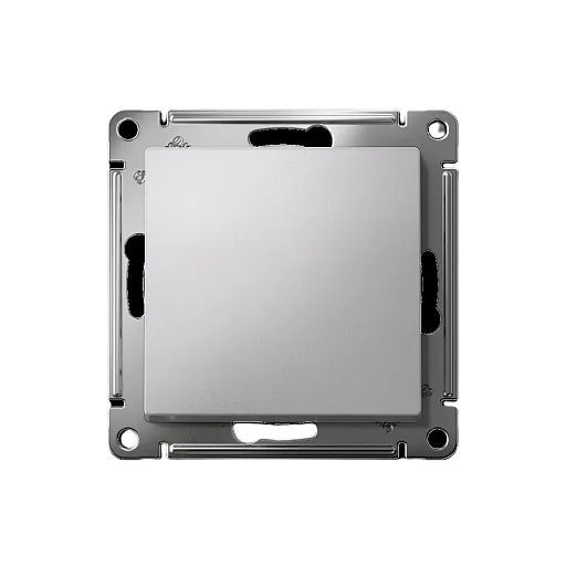 Выключатель Systeme Electric AtlasDesign одноклавишный встраиваемый алюминий (ATN000311S)