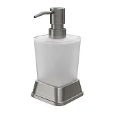 Дозатор для мыла WasserKraft K-5400Nickel настольный стекло матовый (K-5499N)