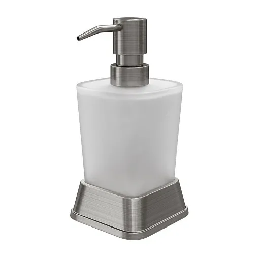Дозатор для мыла WasserKraft K-5400Nickel настольный стекло матовый (K-5499N) Дозатор для мыла WasserKraft K-5400Nickel настольный стекло матовый (K-5499N)