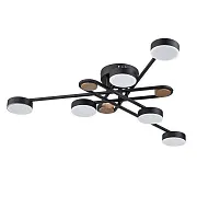 Люстра светодиодная потолочная Arte Lamp Taygeta 42 Вт 3000-6400КК 10 кв.м (A2455PL-6BK)