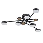 Люстра светодиодная потолочная Arte Lamp Taygeta 42 Вт 3000-6400КК 10 кв.м (A2455PL-6BK)