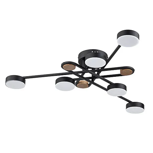 Люстра светодиодная потолочная Arte Lamp Taygeta 42 Вт 3000-6400КК 10 кв.м (A2455PL-6BK) Люстра светодиодная потолочная Arte Lamp Taygeta 42 Вт 3000-6400КК 10 кв.м (A2455PL-6BK)