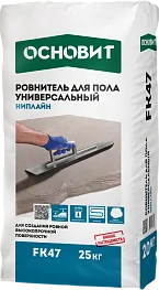 Ровнитель (стяжка пола) Основит FK47 Ниплайн универсальный 25 кг